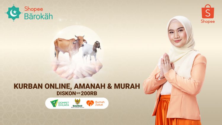 Shopee tawarkan layanan kurban online ​yang mudah dan aman dari rumah selama pandemi.