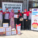 Tim JNE Pekanbaru memberikan santunan untuk 10 panti asuhan di Kota Pekanbaru