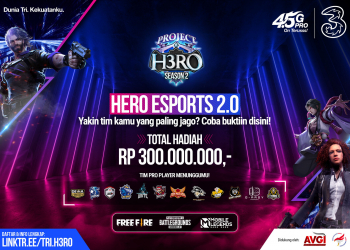 H3RO Esports Tournamen 2.0 dimana gamer berkompetisi memperebutkan uang tunai hingga ratusan juta rupiah.