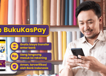 BukuKasPay yang membuat penggunanya dapat melakukan pembayaran di berbagai platform
