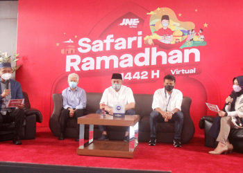 Direksi JNE hadir dalam Safari Ramadhan 2021 yang digelar secara virtual