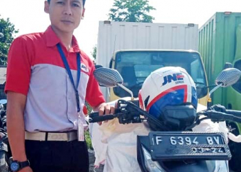 Saepul Riansah, terpilih sebagai Best Rider JNE Sukabumi