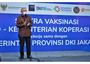 Vaksin gratis UMKM dari Kemenkop UKM di Semarang