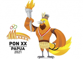 Lambang PON XX Papua. Ribuan atlet dari 33 provinsi di Indonesia akan bertanding dalam kancah olah raga terbesar di Tanah Air ini