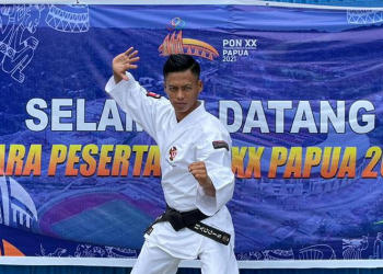 Hagies Mugara, Ksatria JNE Bogor dan atlet Shorinji Kempo yang bertanding dalam PON XX Papua