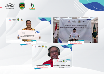 Acara peresmian Program “Menabung Air Hujan di Sumur Resapan” yang merupakan  inisiatif pembangunan sumur resapan wilayah Jatiluhur, Jawa Barat diadakan secara virtual pada Selasa, (29/03/22)