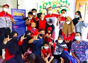 Ksatria JNE Bogor dalam perayaan Hari Autisme sedunia