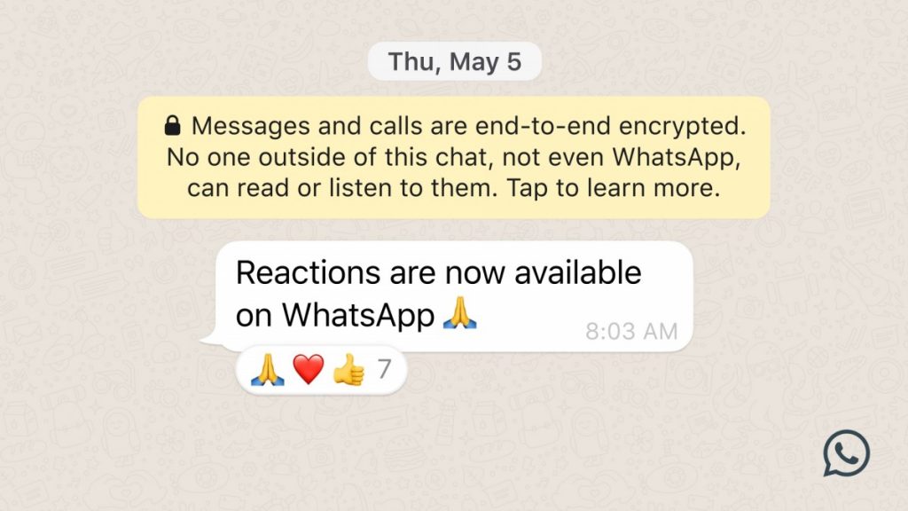 cara pakai whatsapp reactions