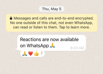 cara pakai whatsapp reactions