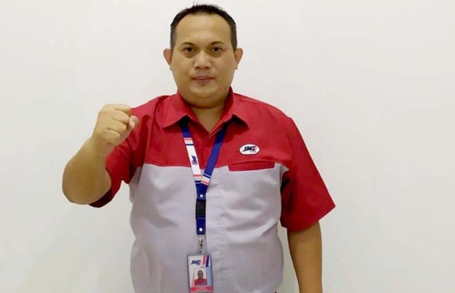 Kepala Cabang Utama JNE Lampung, Ahmad Junaidi.