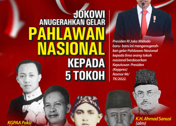 lima tokoh nasional yang diberi gelar pahlawan nasional