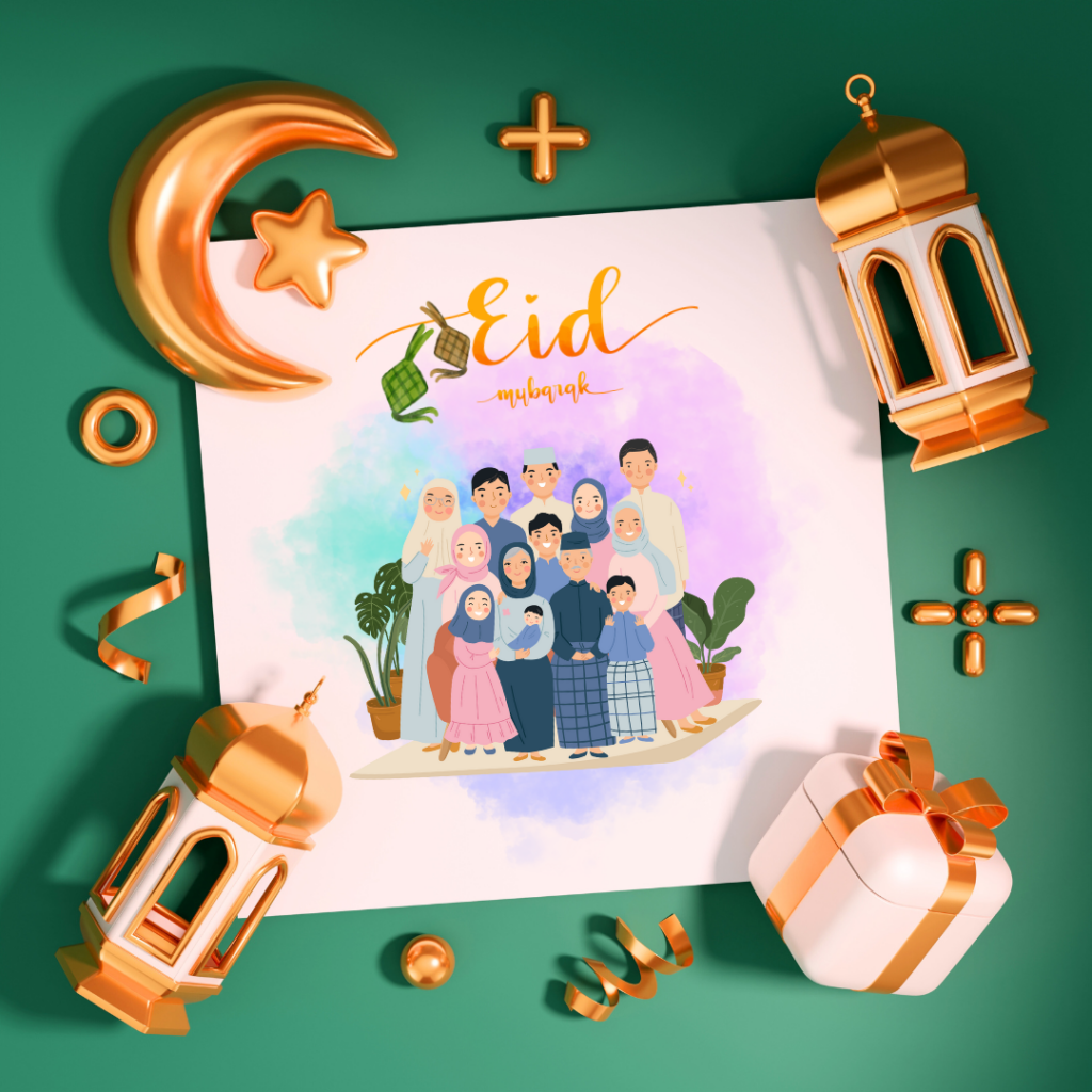 ilustrasi ucapan idul fitri