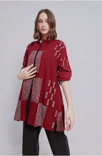 model baju batik oversized