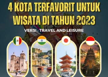 4 kota terfavorit untuk wisata di tahun 2023 pilihan Majalah Travel and Leisure