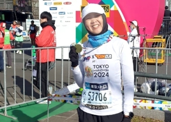 srikandi jne yang ikut Tokyo Marathon 2024