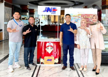 jne buka loket pengiriman di hermes palace hotel banda aceh