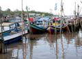 perahu-perahu nelayan kurau, bangka belitung