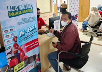 konter layanan antar obat jne di rumah sakit