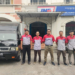 Tim yang menangani servis JTR yang ada di kantor Perwakilan JNE Delta Mas, Cikarang.