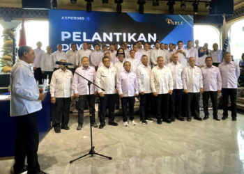 Pelantikan Pengurus DPP Asperindo 2025-2029 di Jakarta.