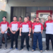 Para karyawan JNE Rengasdengklok, Karawang, Jawa Barat.