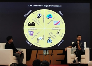 Armand Hartono (kanan) mengisi materi dalam acara Main Branch Head Development Program (22/9/25)