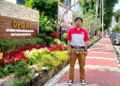 kurir jne terjebak di gedung dpr