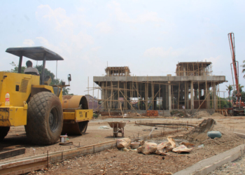progres pembangunan masjid jami soeprapto soeparno