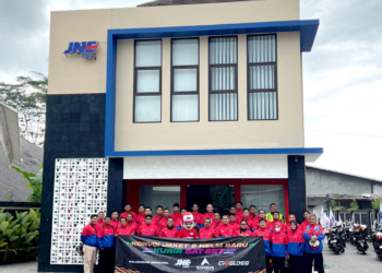 Kantor Cabang Utama JNE Magelang, Jawa Tengah.