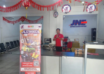 kiriman kue kerangjang naik di jne pontianak