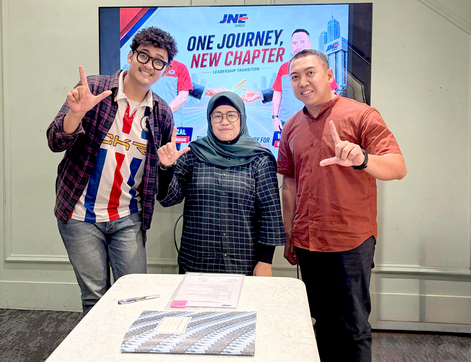 serah terima jabatan kepala cabang jne cikarang