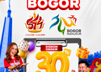 hut kota bogor, jne hadirkan promo ongkir 30 persen