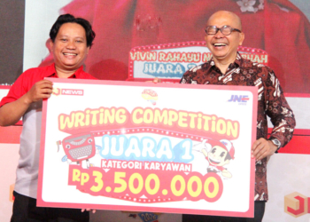 juara lomba karya tulis jne kategori karyawan tahun 2026