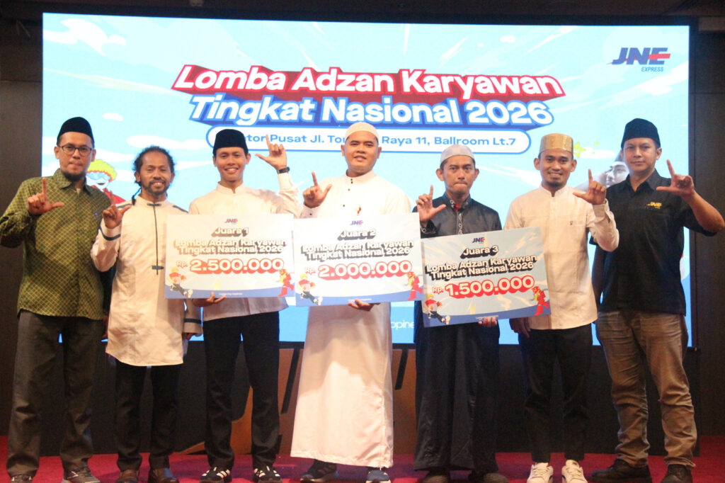 lomba azan karyawan jne