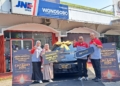 member jlc jne mendapat hadiah mobil listrik
