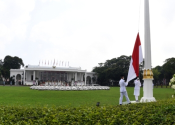 upacara bendera HUT RI ke-81 di istana