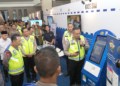 Suasana saat pemaparan cara kerja Kios SIM.